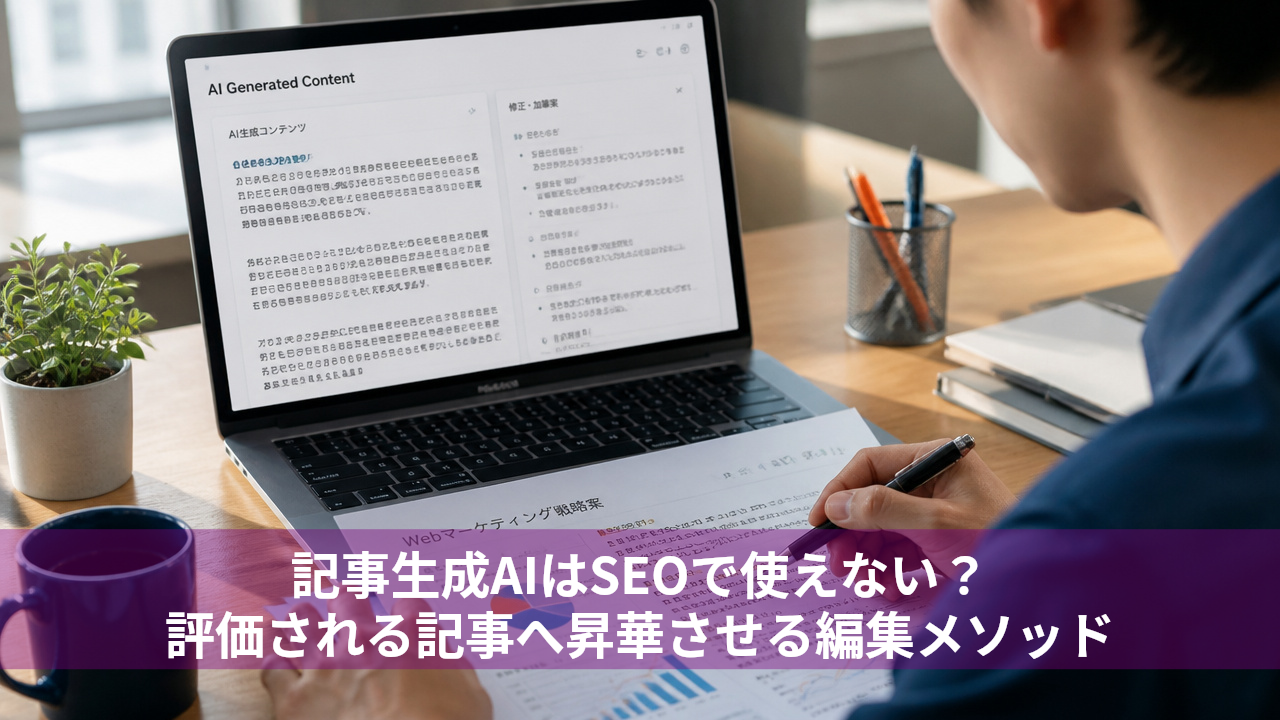 記事生成AIは使えない？SEOで評価される高品質記事への昇華術