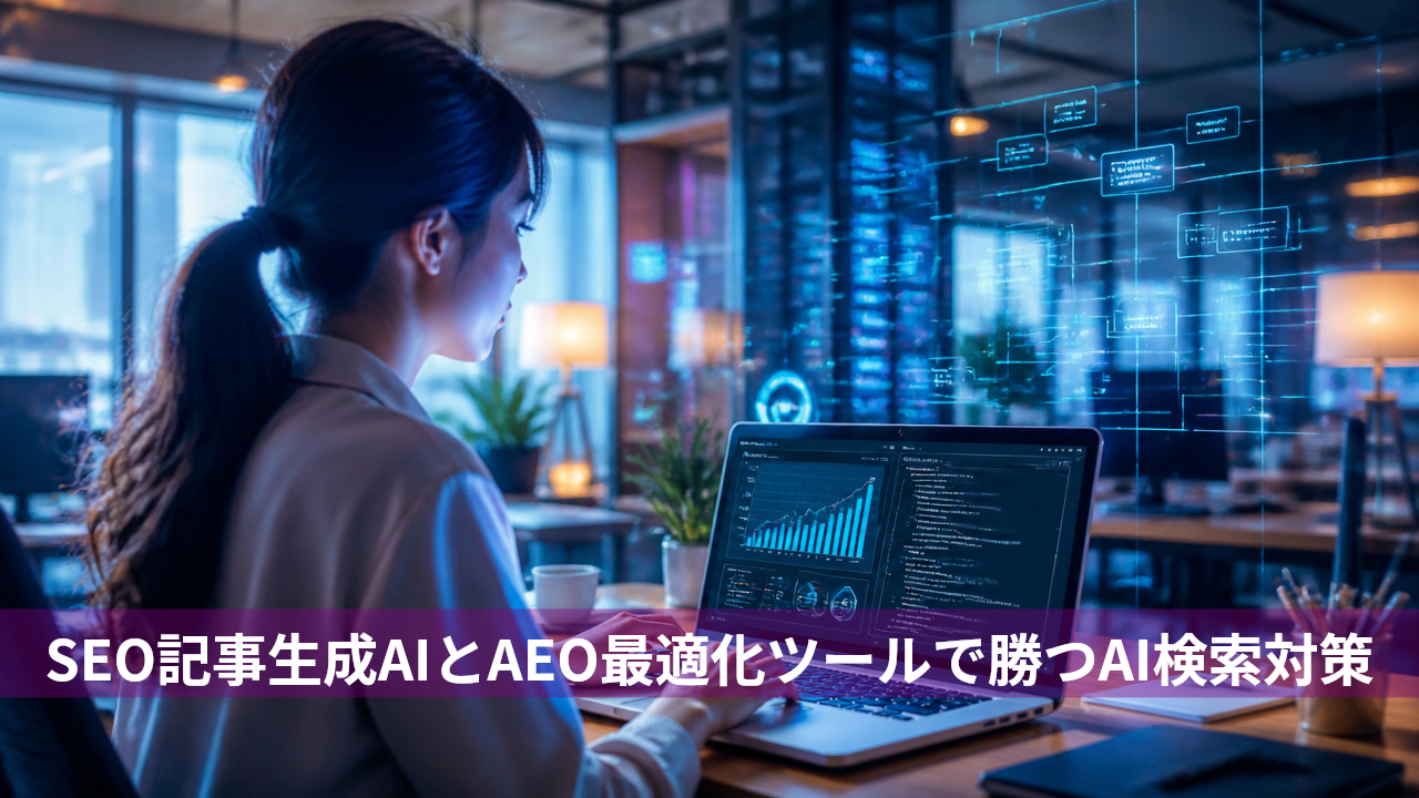 SEO記事生成AIとAEO最適化ツールで勝つAI検索対策