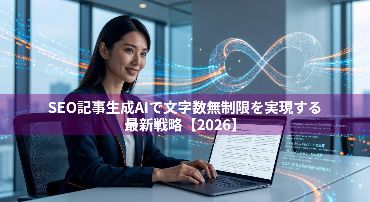 SEO記事生成AIで文字数無制限を実現する最新戦略【2026】
