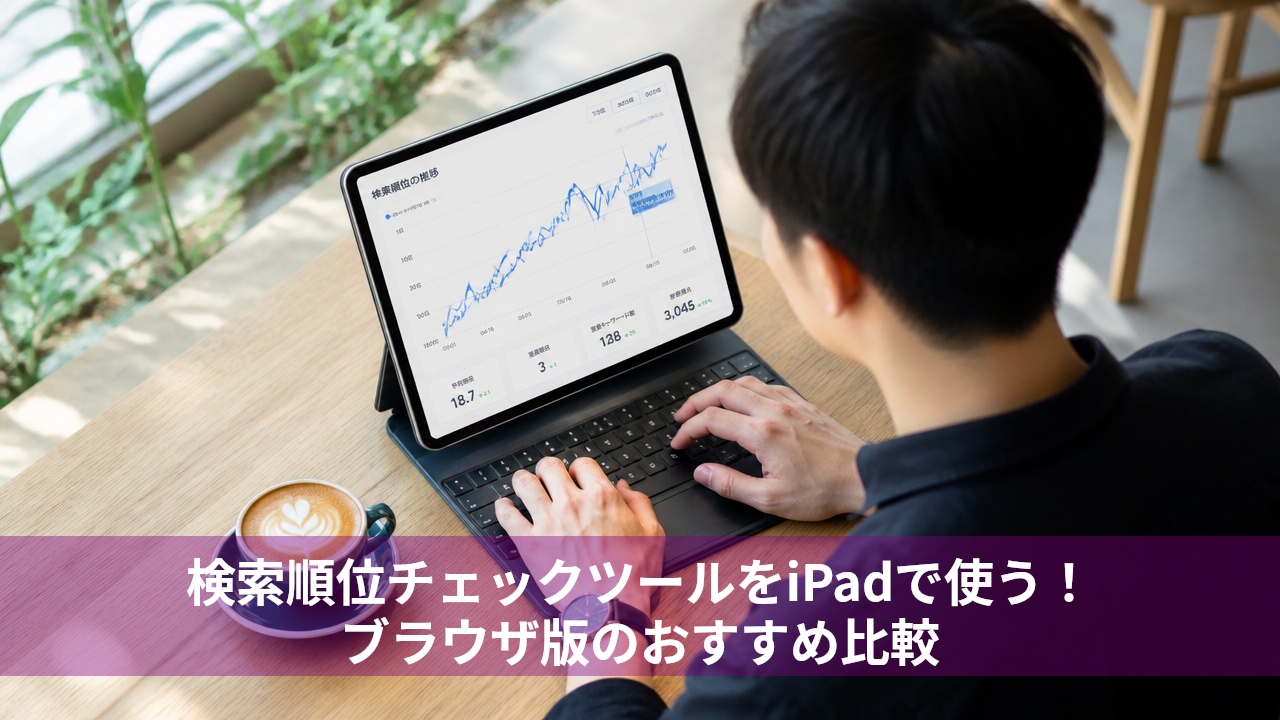 検索順位チェックツールをiPadで使う！ブラウザ版のおすすめ比較