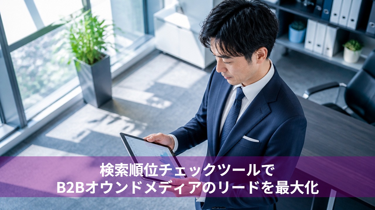 検索順位チェックツールでB2Bオウンドメディアのリードを最大化