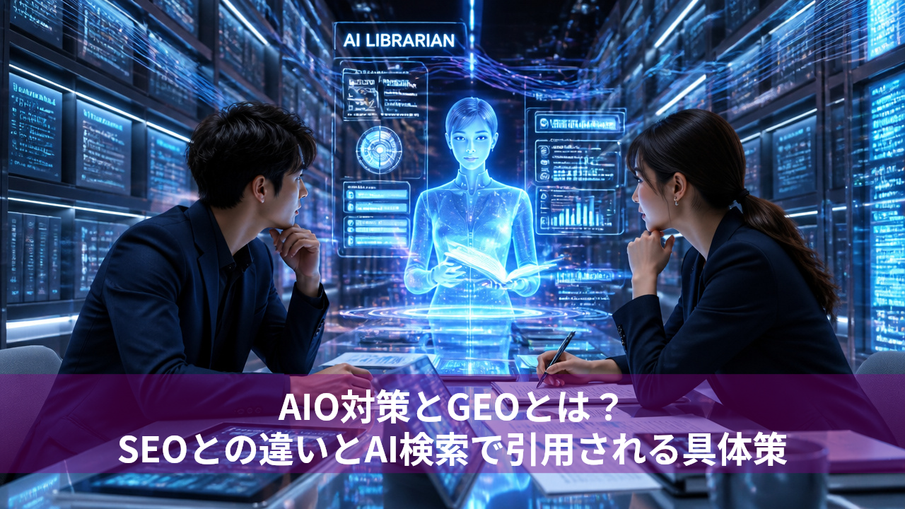 AIO対策とGEOとは？SEOとの違いとAI検索で引用される具体策