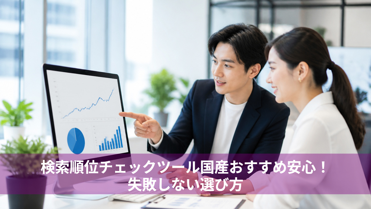 検索順位チェックツール国産おすすめ安心！失敗しない選び方