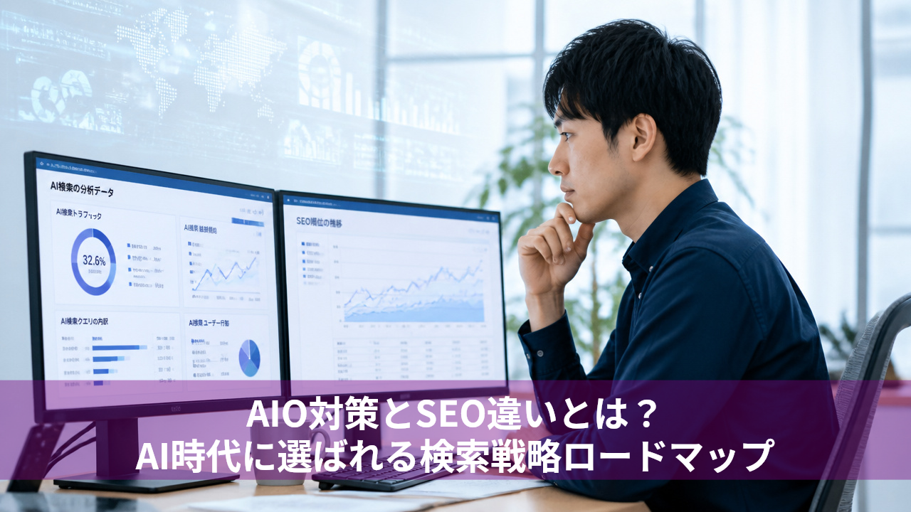 AIO対策とSEO違いとは？AI時代に選ばれる検索戦略ロードマップ