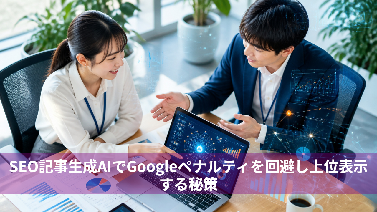 SEO記事生成AIでGoogleペナルティを回避し上位表示する秘策