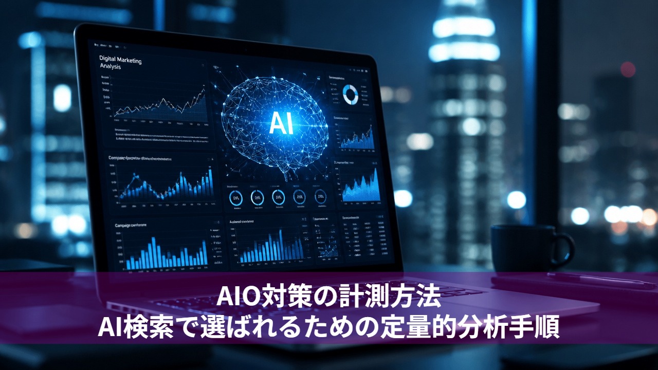 AIO対策の計測方法｜AI検索で選ばれるための定量的分析手順