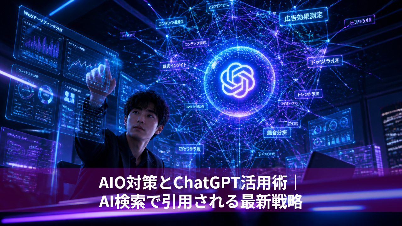 AIO対策とChatGPT活用術｜AI検索で引用される最新戦略