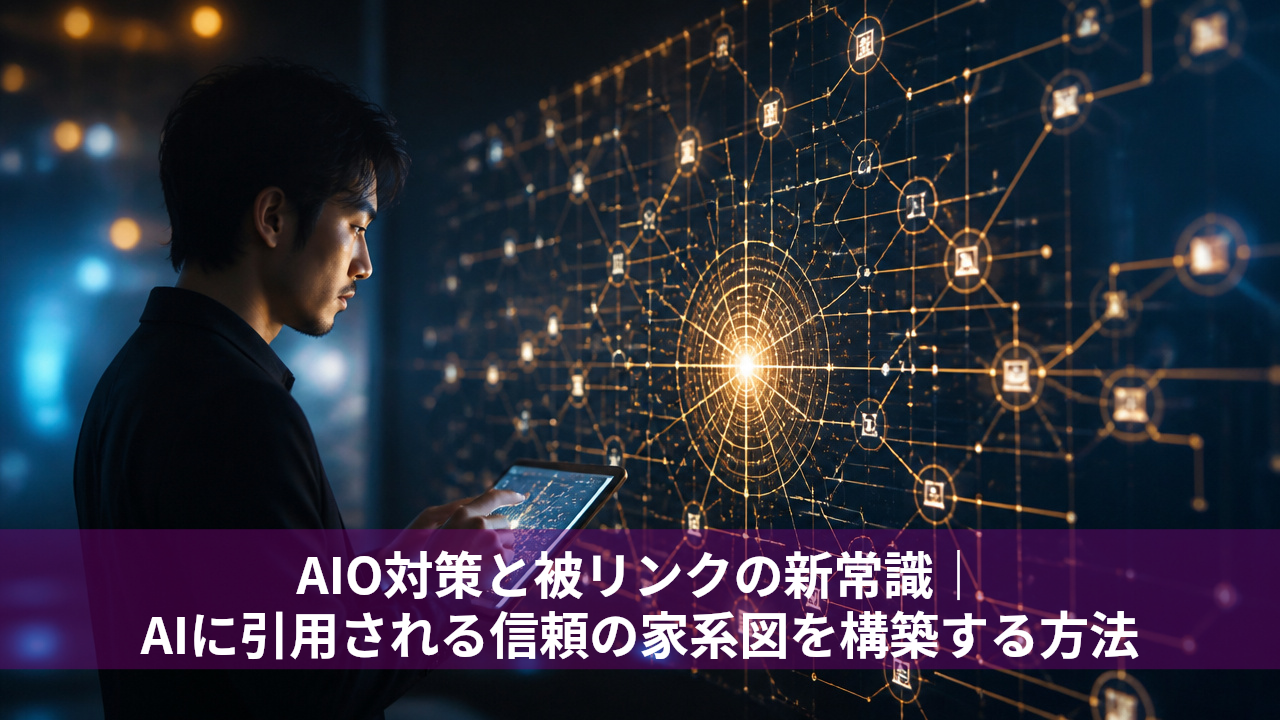 AIO対策と被リンクの新常識｜AIに引用される信頼の家系図を構築する方法