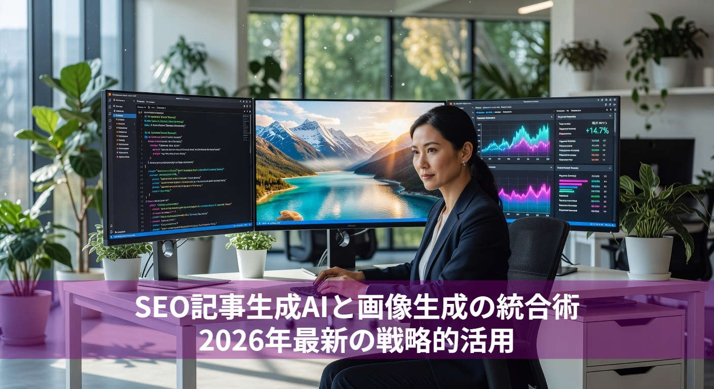 SEO記事生成AIと画像生成の統合術｜2026年最新の戦略的活用