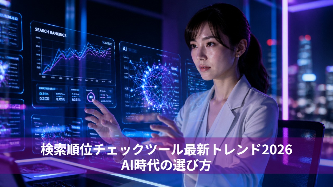 検索順位チェックツール最新トレンド2026｜AI時代の選び方