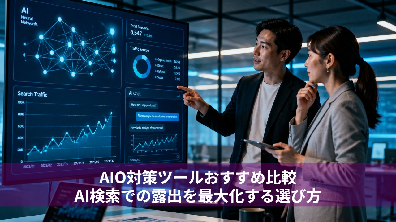 AIO対策ツールおすすめ比較｜AI検索での露出を最大化する選び方
