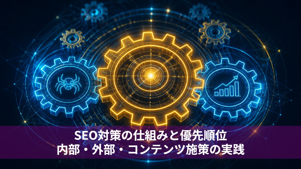 SEO対策の仕組みと優先順位:内部・外部・コンテンツ施策の実践
