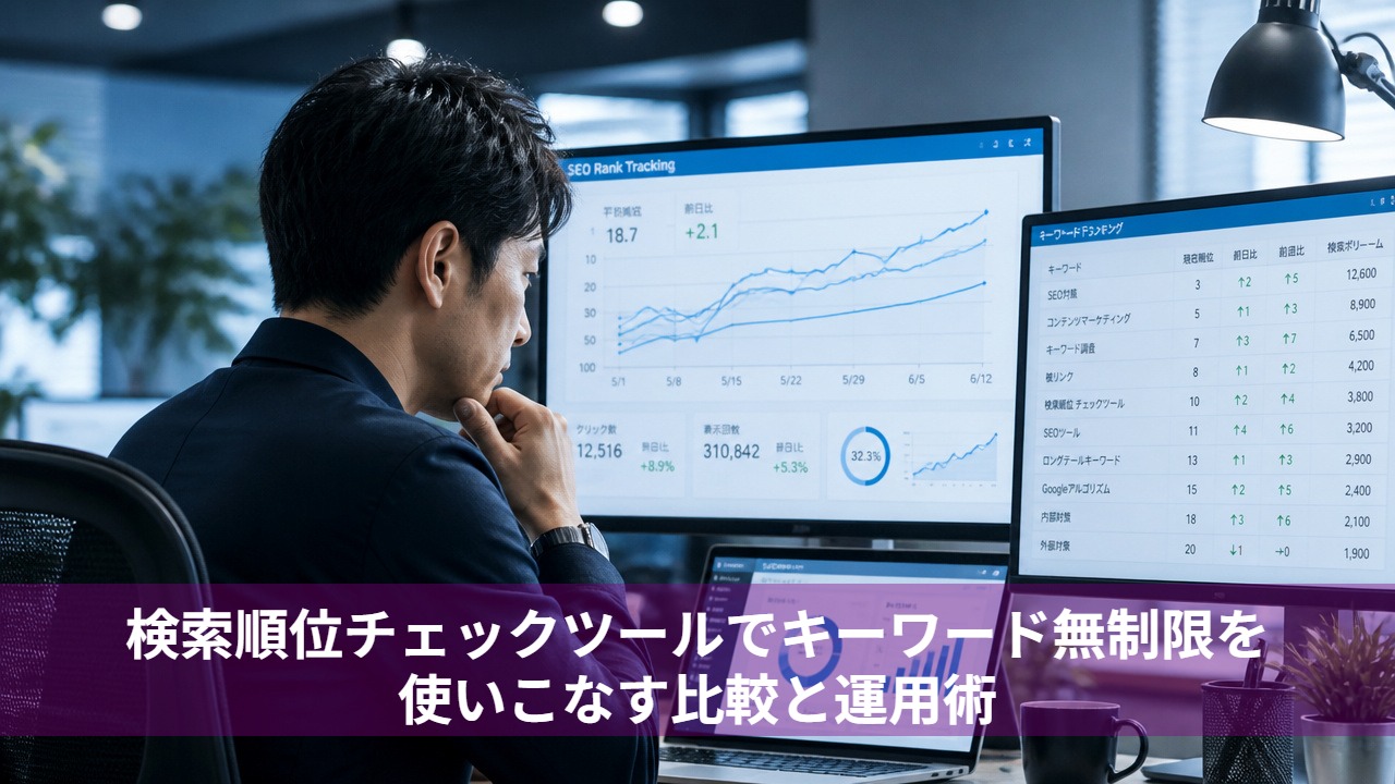検索順位チェックツールでキーワード無制限を使いこなす比較と運用術