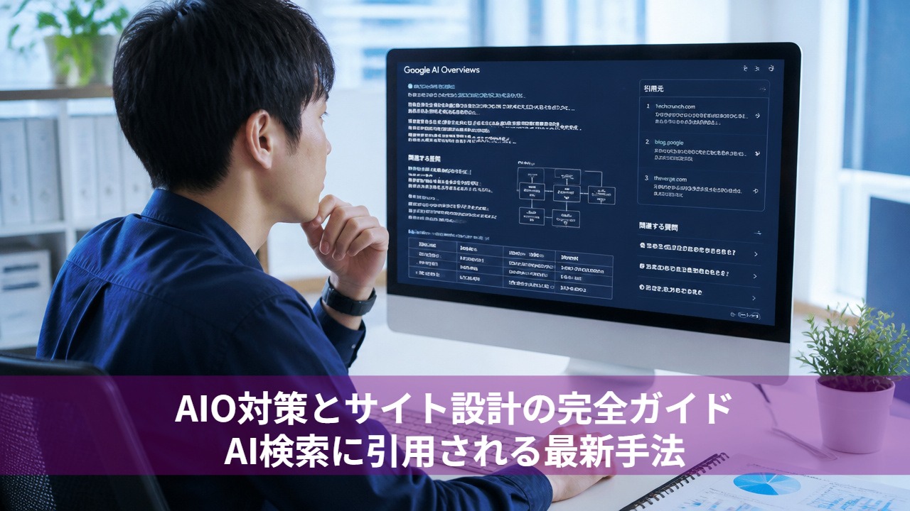 AIO対策とサイト設計の完全ガイド｜AI検索に引用される最新手法