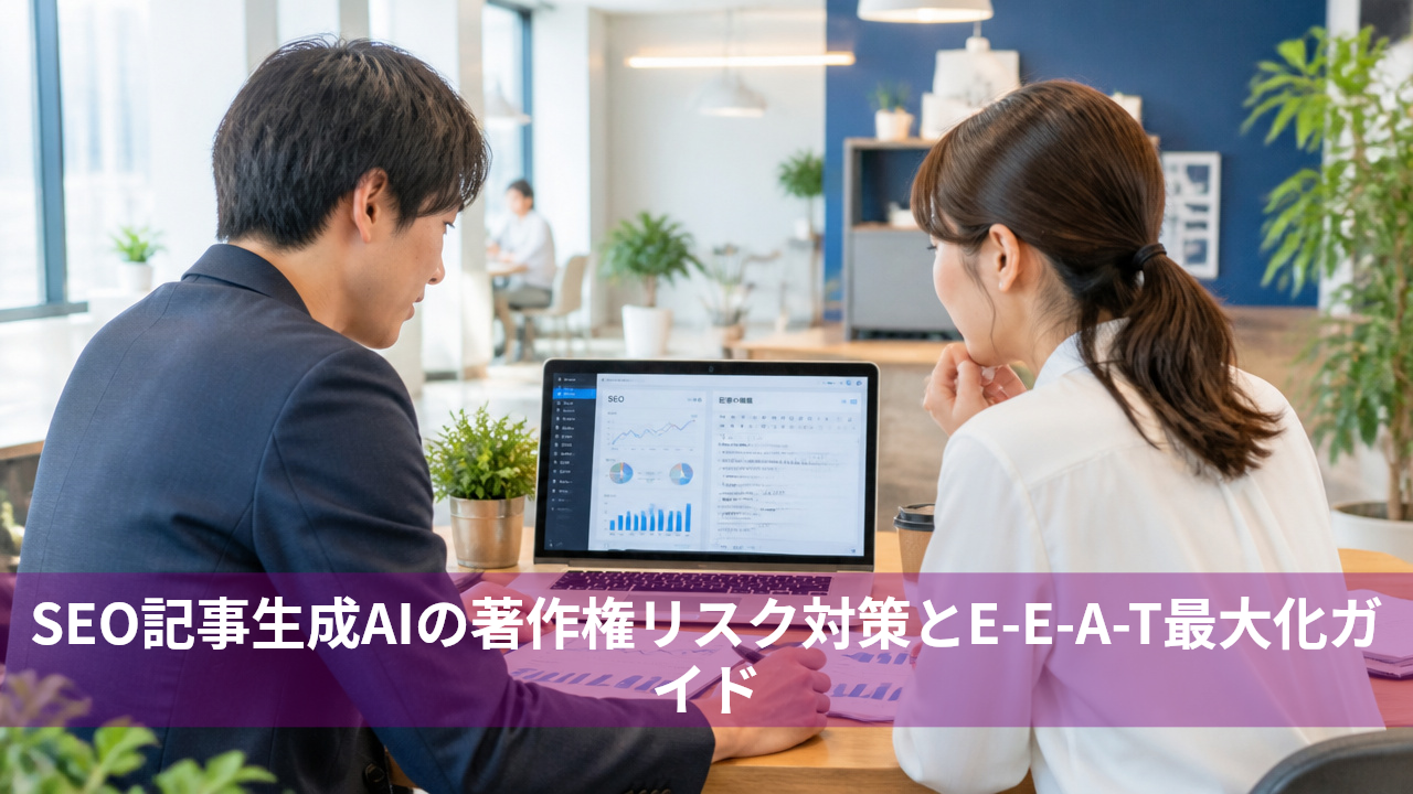 SEO記事生成AIの著作権リスク対策とE-E-A-T最大化ガイド