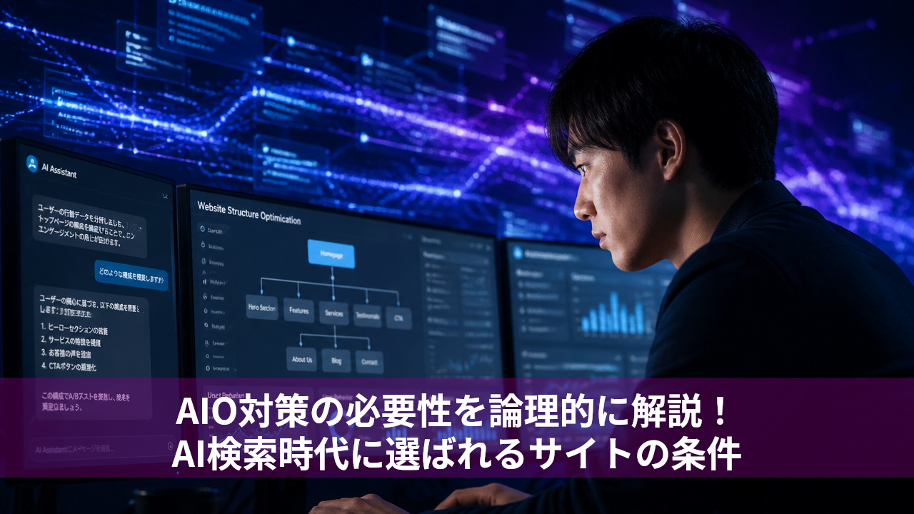 AIO対策の必要性を論理的に解説！AI検索時代に選ばれるサイトの条件
