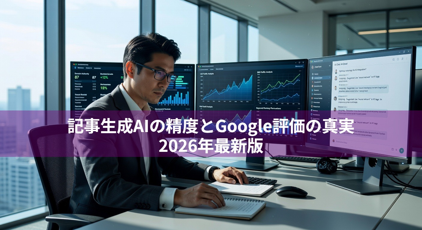 記事生成AIの精度とGoogle評価の真実｜2026年最新版