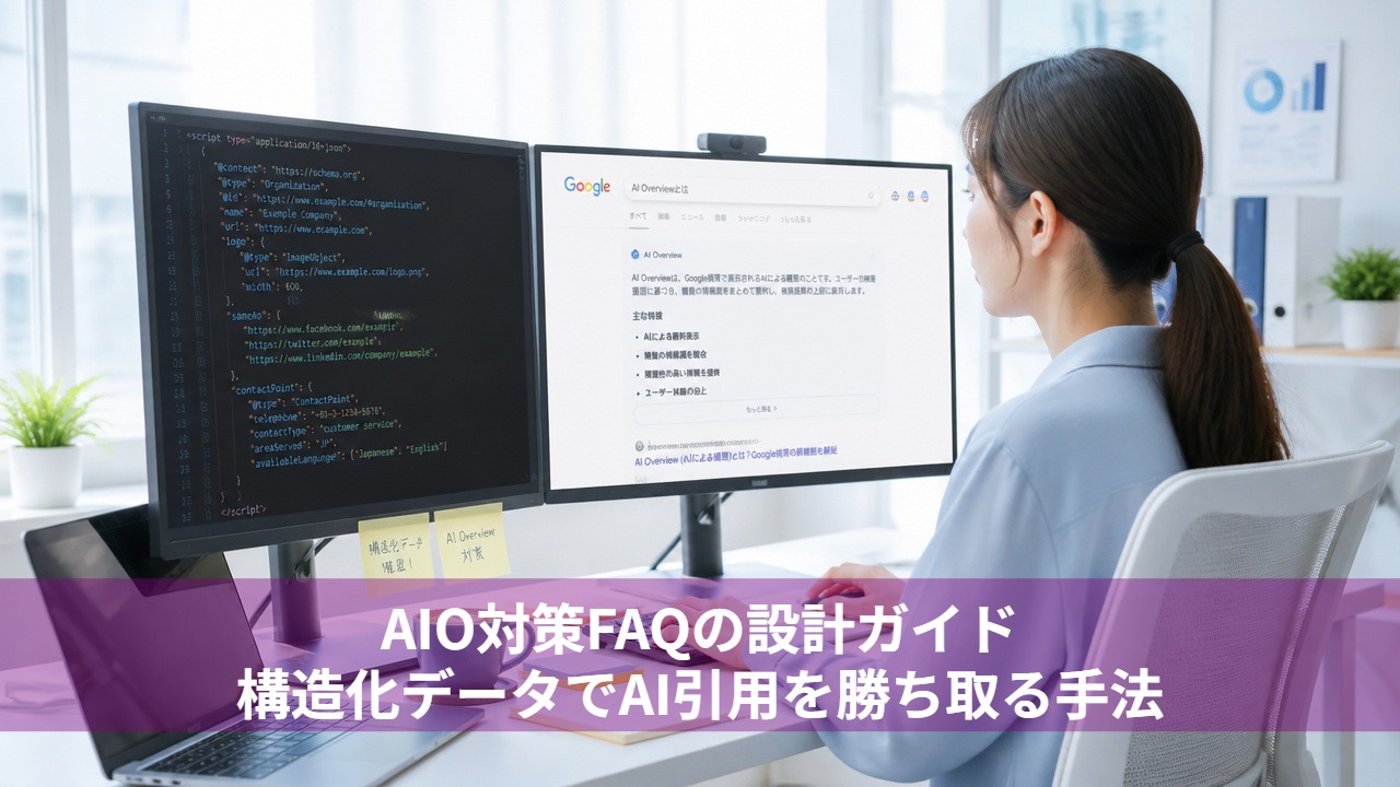 AIO対策FAQの設計ガイド｜構造化データでAI引用を勝ち取る手法