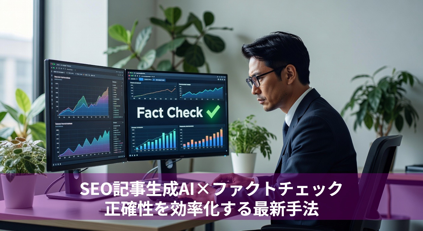 SEO記事生成AI×ファクトチェック｜正確性を効率化する最新手法