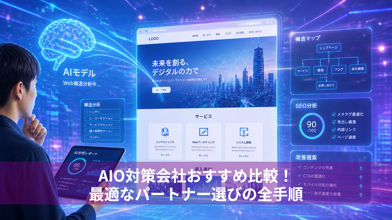 AIO対策会社おすすめ比較！最適なパートナー選びの全手順