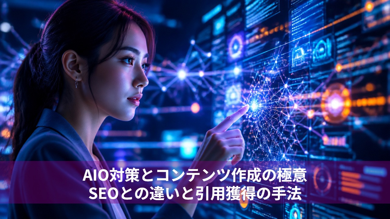 AIO対策とコンテンツ作成の極意｜SEOとの違いと引用獲得の手法