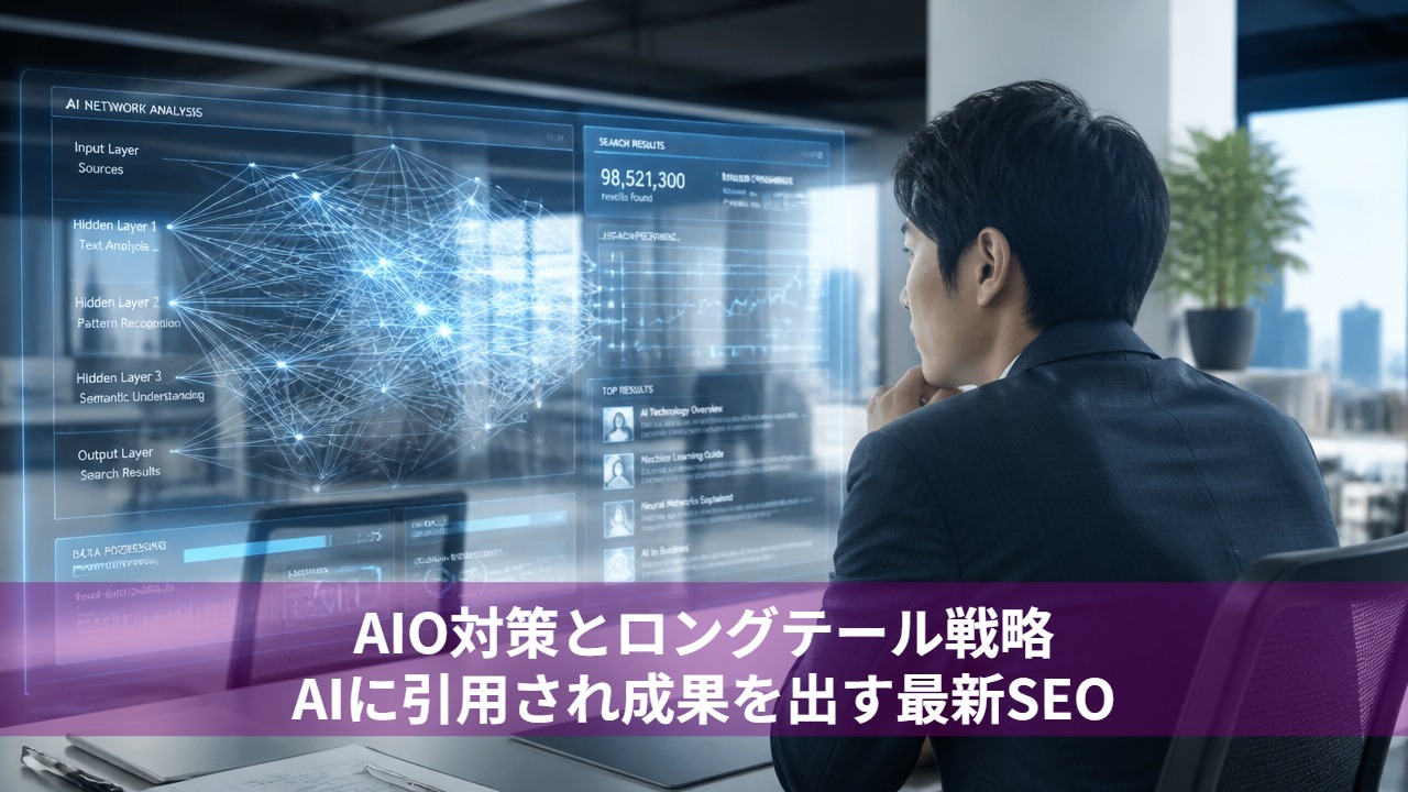 AIO対策とロングテール戦略｜AIに引用され成果を出す最新SEO