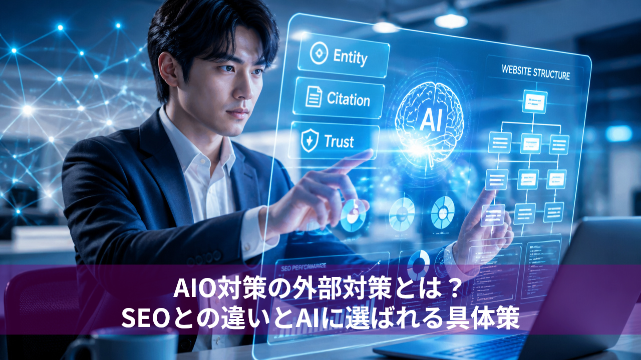 AIO対策の外部対策とは？SEOとの違いとAIに選ばれる具体策